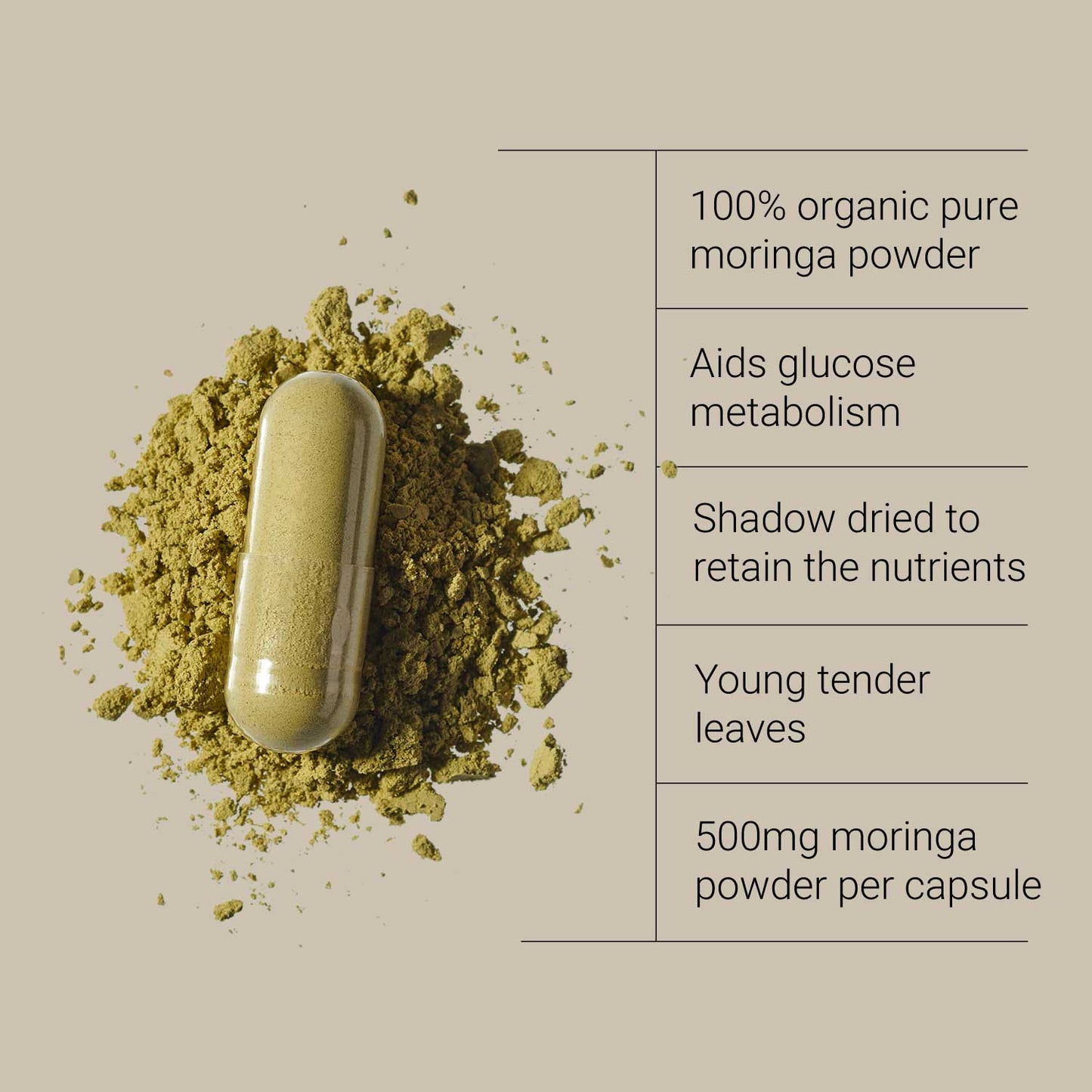 Moringa Leaf, Organic - 120 Vegicaps