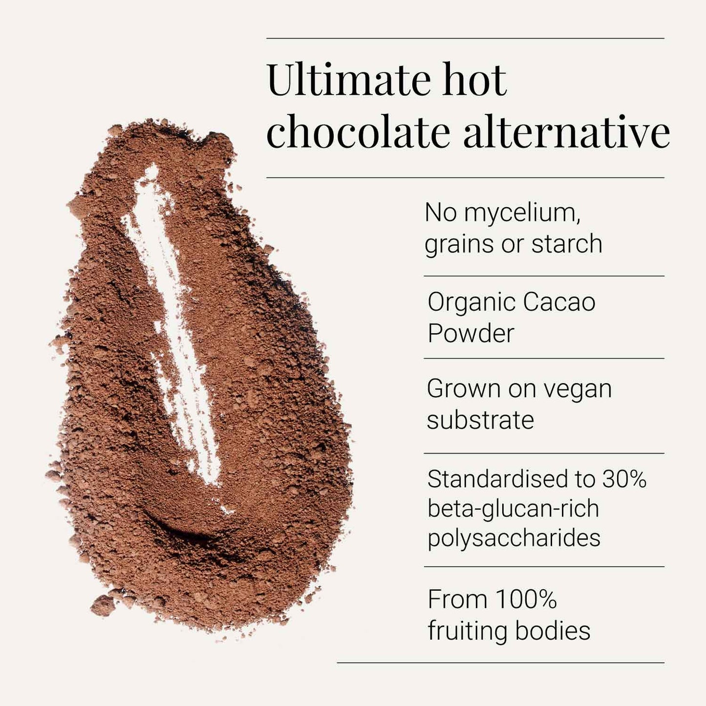 Mushroom Cacao, Organic - 105g